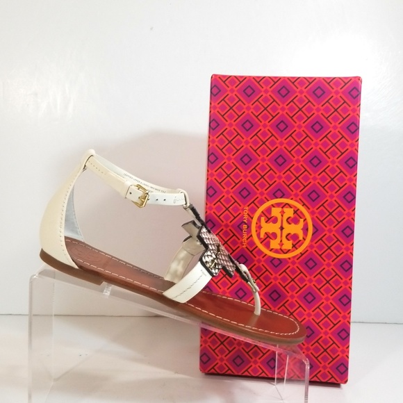 Tory Burch Shoes - New Tory Burch Chandler Phoebe Snake Logo Sz 7 M